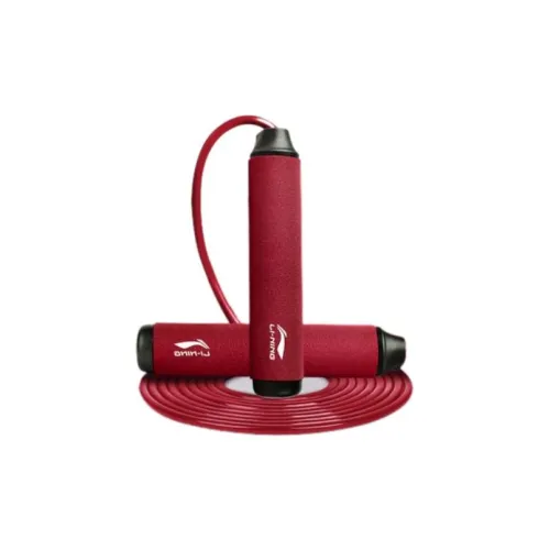LiNing Sports & Fitness Non Countable Jump Ropes Students PVC Rope PP Foam Controller 2.8m Red
