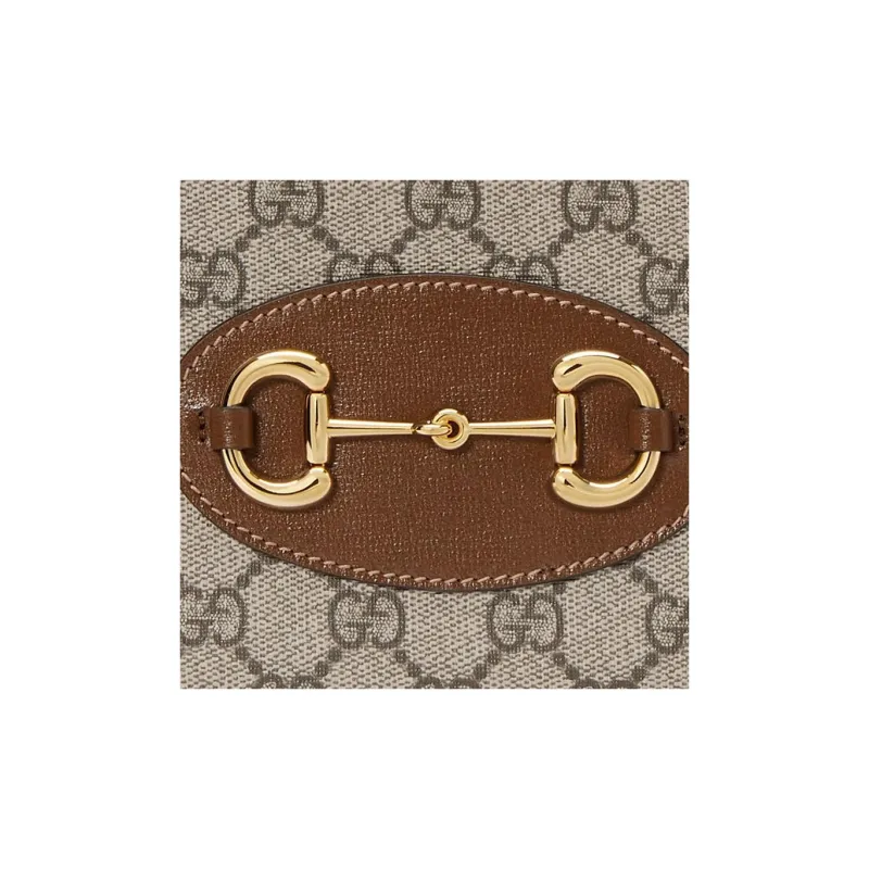 GUCCI Horsebit 1955 Canvas Crossbody Bag, Shoulder Bag Women's-7