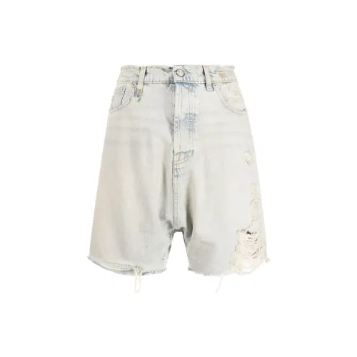 R13 Distressed Boyfriend-cut Shorts