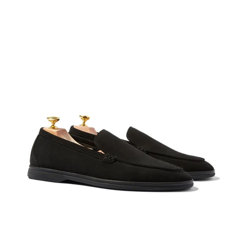 SCAROSSO Ludovico Round Toe Slip On Loafers-3