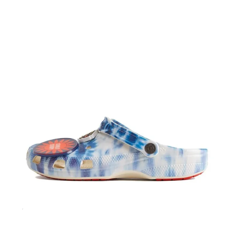 Levi’s x Crocs Classic Clog Clogs Unisex White And Blue Tie-dye-0