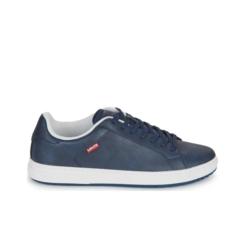 Levis Abrasion Resistant Low Top Skateboard Shoes Men's Dark Blue-1