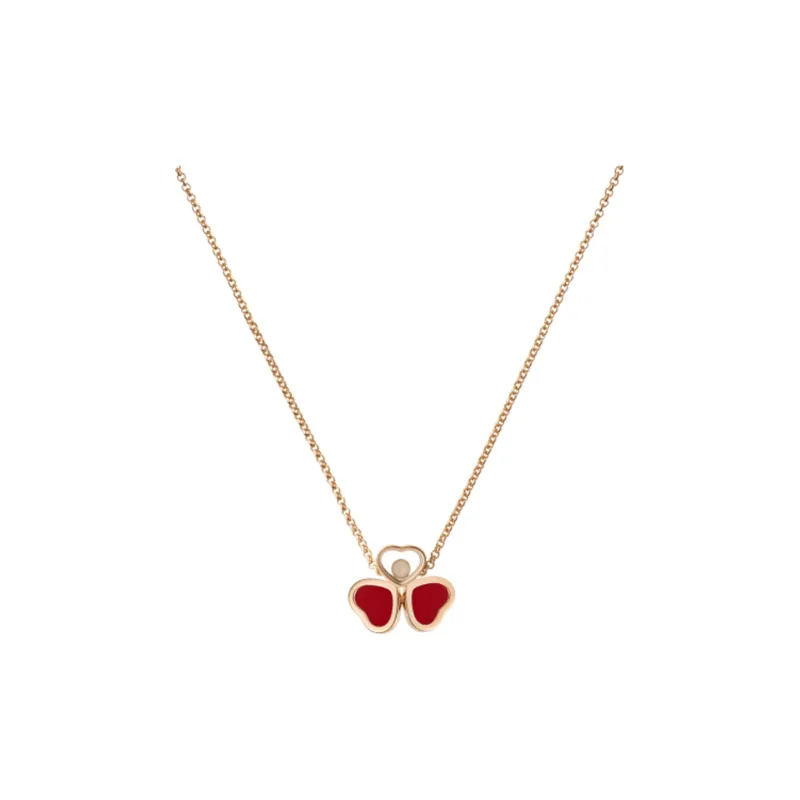 Chopard 18kt Rose Gold Happy Heart Necklace-1