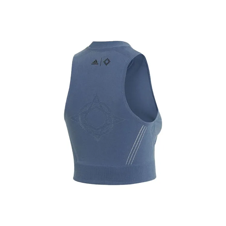 Adidas Sleeveless Sports Shirts Women's Blue-1