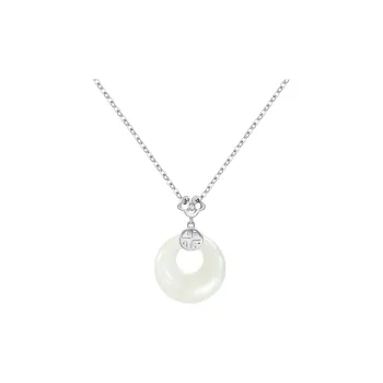 VIVIWELL Chalcedony Necklaces Unisex