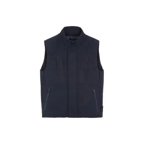 STONE ISLAND Vests Unisex Marine Blue