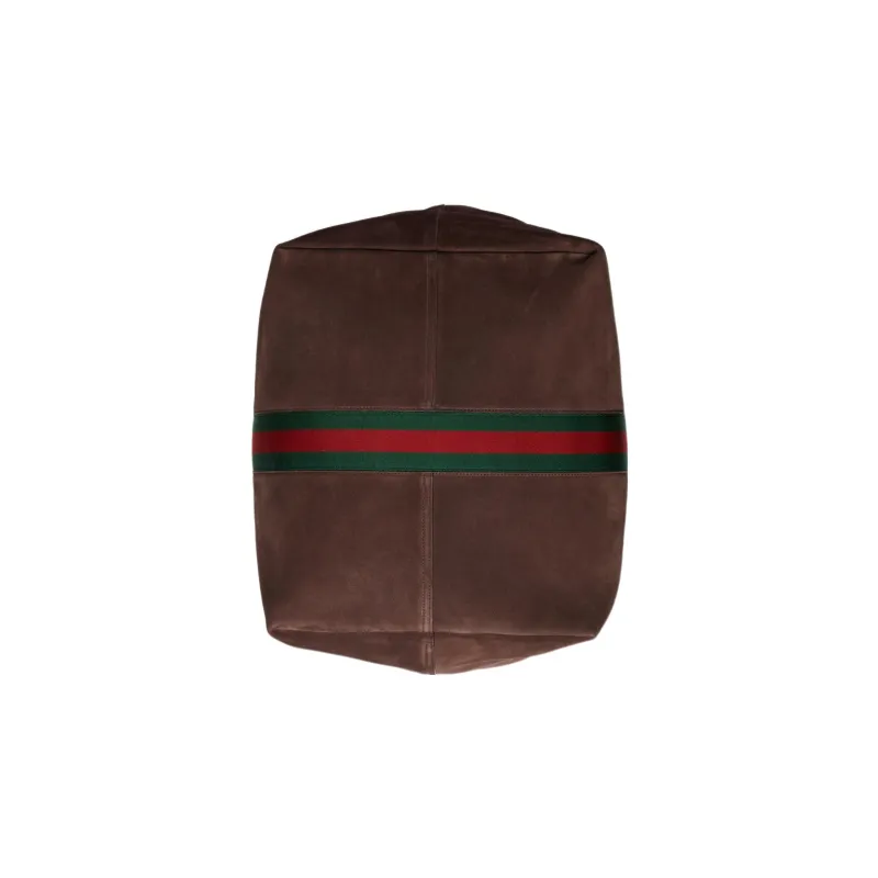 GUCCI Jackie 1961 Suede Leather Half Moon HOBO Shoulder Bag Unisex Brown-5