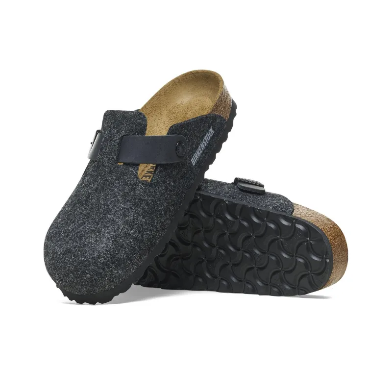 Birkenstock Closed Toe Slippers Unisex Black Narrow-4