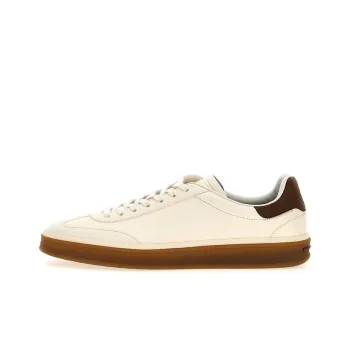Loro Piana Tennis Walk Abrasion Resistant Low Top Skateboard Shoes Men's White