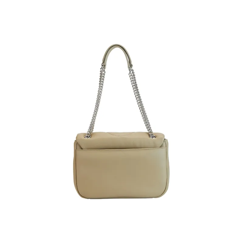 AMAZING SONG Sheepskin Chain Bag, Flower Bun Bag, Shoulder Bag, Crossbody Bag Women's Elegant Black/Taro Purple/Acorn-11