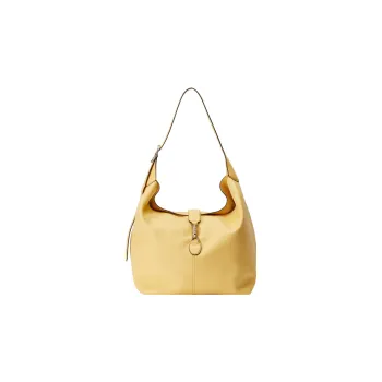 GUCCI Jackie 1961 Leather Half Moon HOBO Shoulder Bag Unisex Yellow