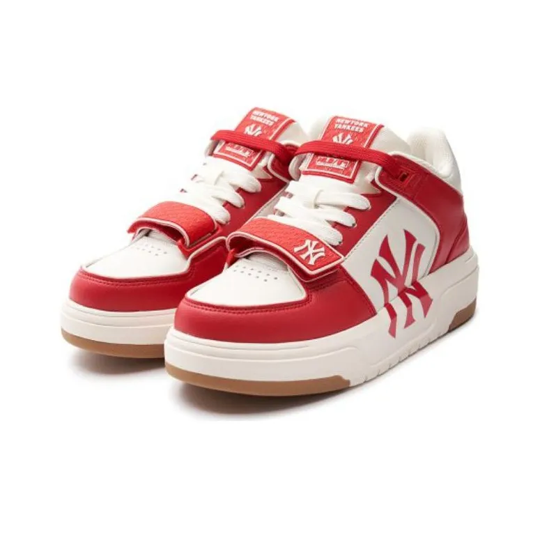 MLB Chunky Liner Wear resistant And Lightweight Low Top Skateboard Shoes Unisex Red-2