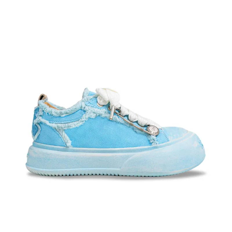 SOAP OPERA Wiping Color Series Low Top Canvas Shoes Unisex Crushed Ice Blue Box-2