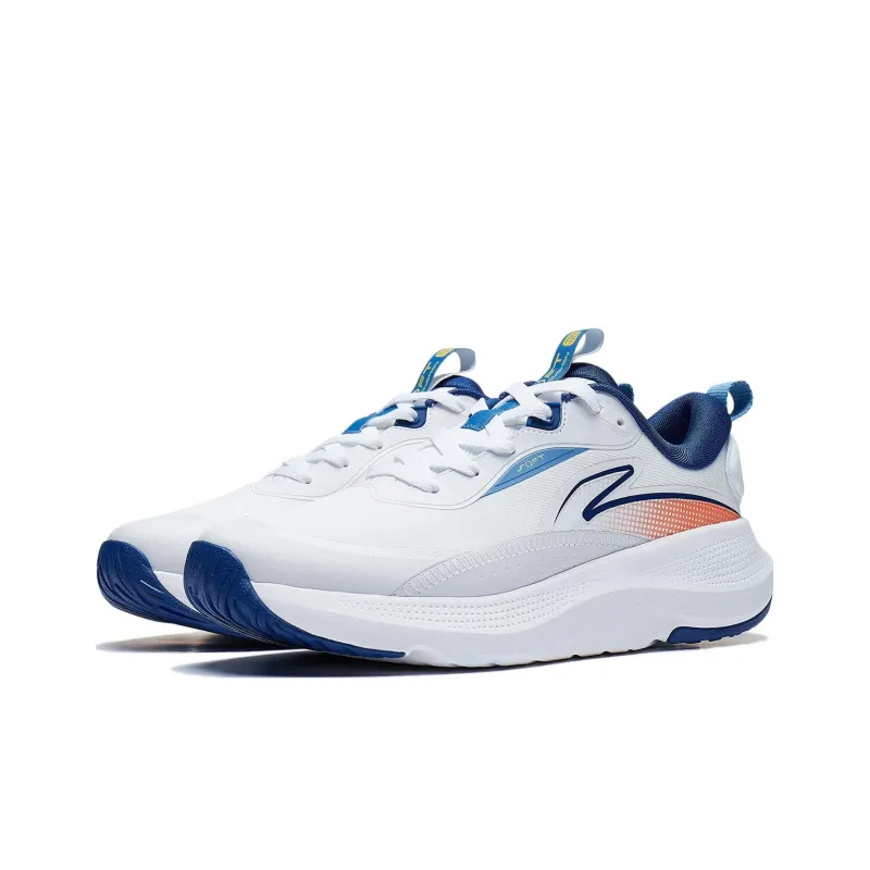 LiNing Soft Element Cushioning Breathable Low Top Casual Shoes Men's Standard White-2