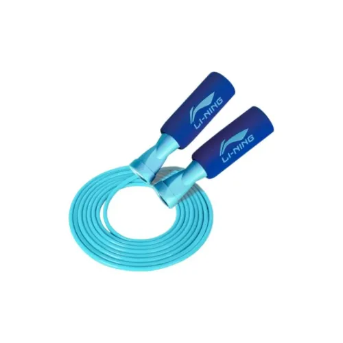 LiNing Fitness Training Non Countable Jump Ropes Fitness Crowd PVC Rope PP Foam Controller 2.8m Blue Classic