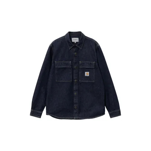 Carhartt WIP FW23 Tannin Series Shirts Men Washed Blue