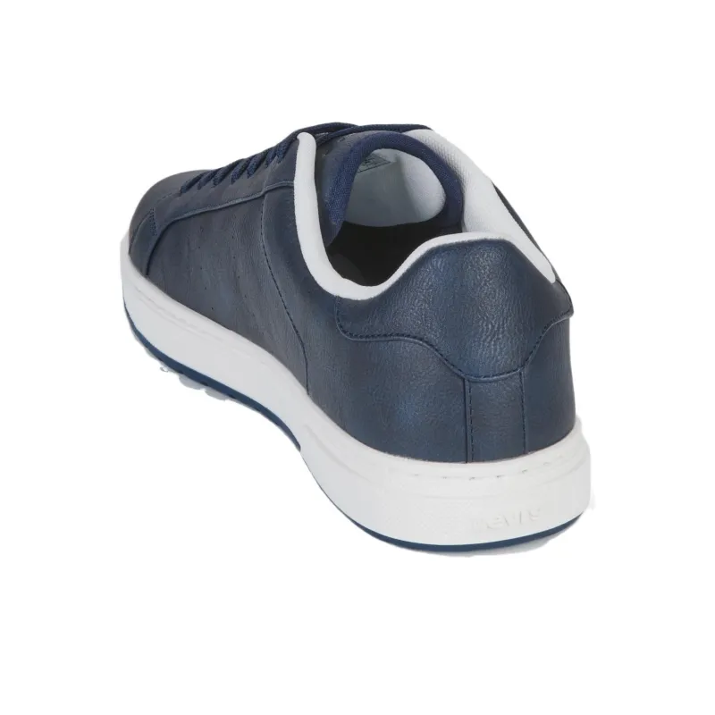 Levis Abrasion Resistant Low Top Skateboard Shoes Men's Dark Blue-5