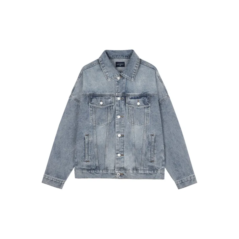 LUCKY BRAND Denim Jackets Unisex Denim Blue-1