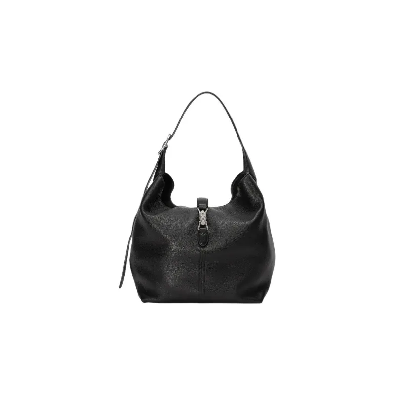 GUCCI Jackie 1961 Leather Half Moon HOBO Shoulder Bag Unisex Black-0