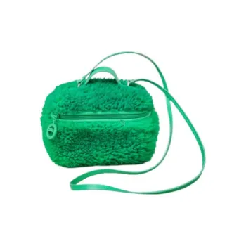 LONGCHAMP Le Pliage Xtra Sheepskin Small Square Bag Shoulder Bag Crossbody Bag Extra Small Women's Green