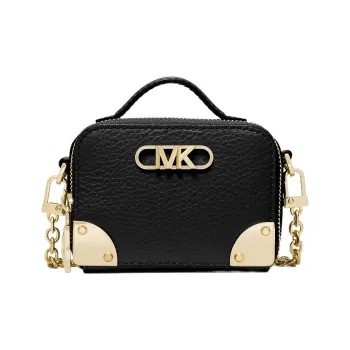 MICHAEL KORS Cow Leather Box Bag Shoulder Bag Crossbody Bag Mini Women's Black