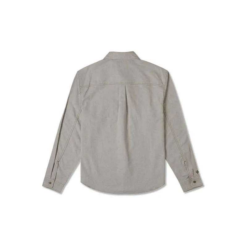 Converse BUTTON Shirt Men's Gray-1