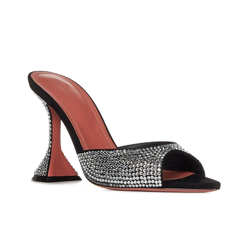 AMINA MUADDI Slide Slippers Women's Silver-1