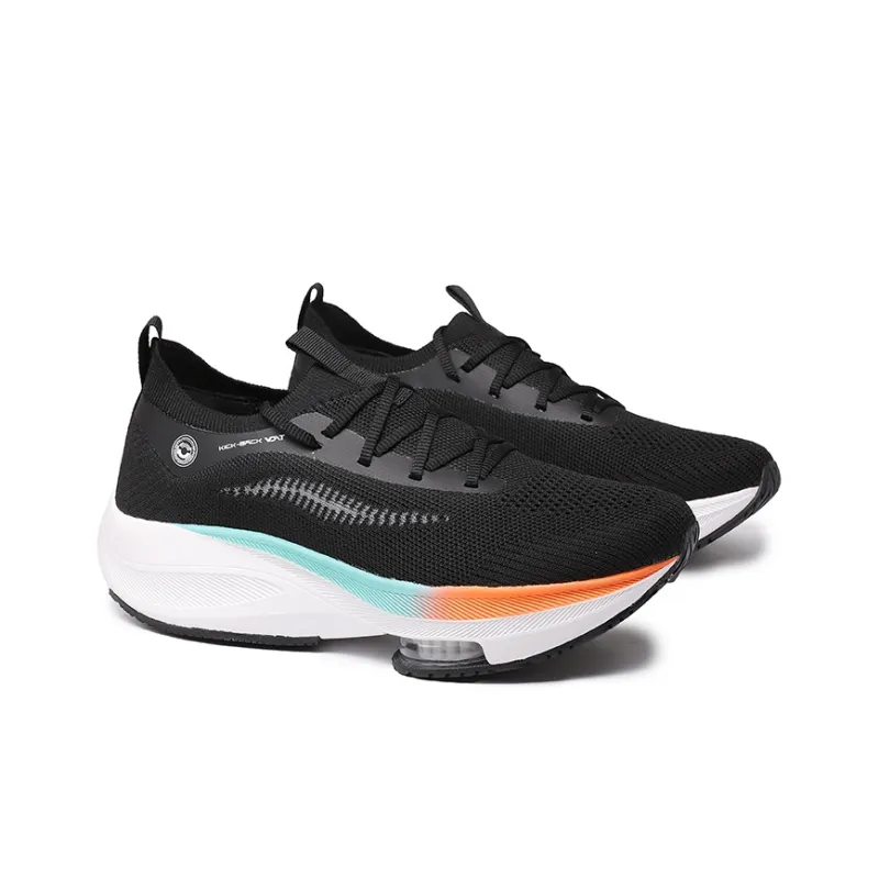 VOIT Running Shoes Unisex Low Top Black Rainbow-2