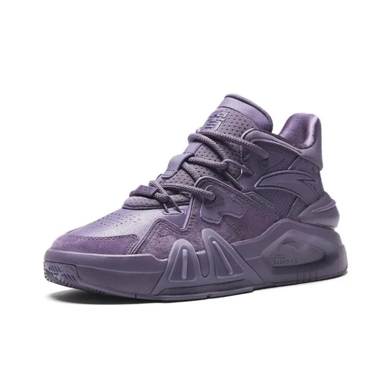 Anta Dominant 4.0 Shock Absorbers Mid Top Running Shoes Men's Purple-1