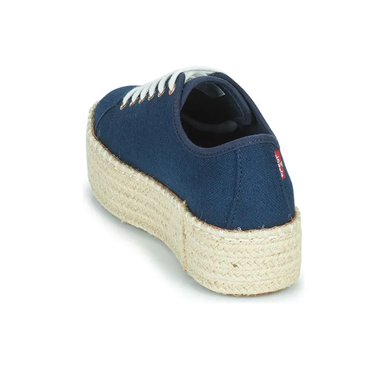 Levis Abrasion Resistant Low Top Canvas Shoes Women's Blue-4