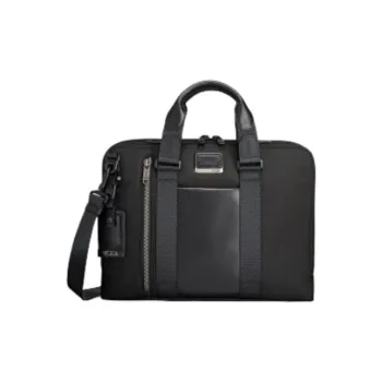 TUMI Elastic Nylon Shoulder Bag Crossbody Bag Handbag Laptop Bag Briefcase Men's Black
