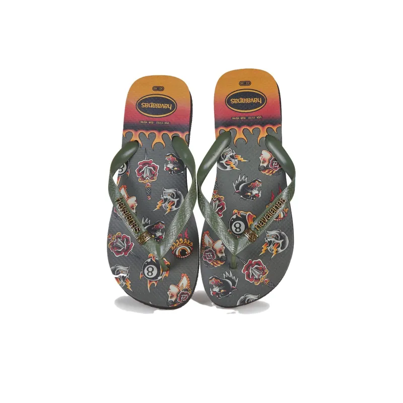Havaianas Abrasion Resistant Flip Flops Men's Green-4