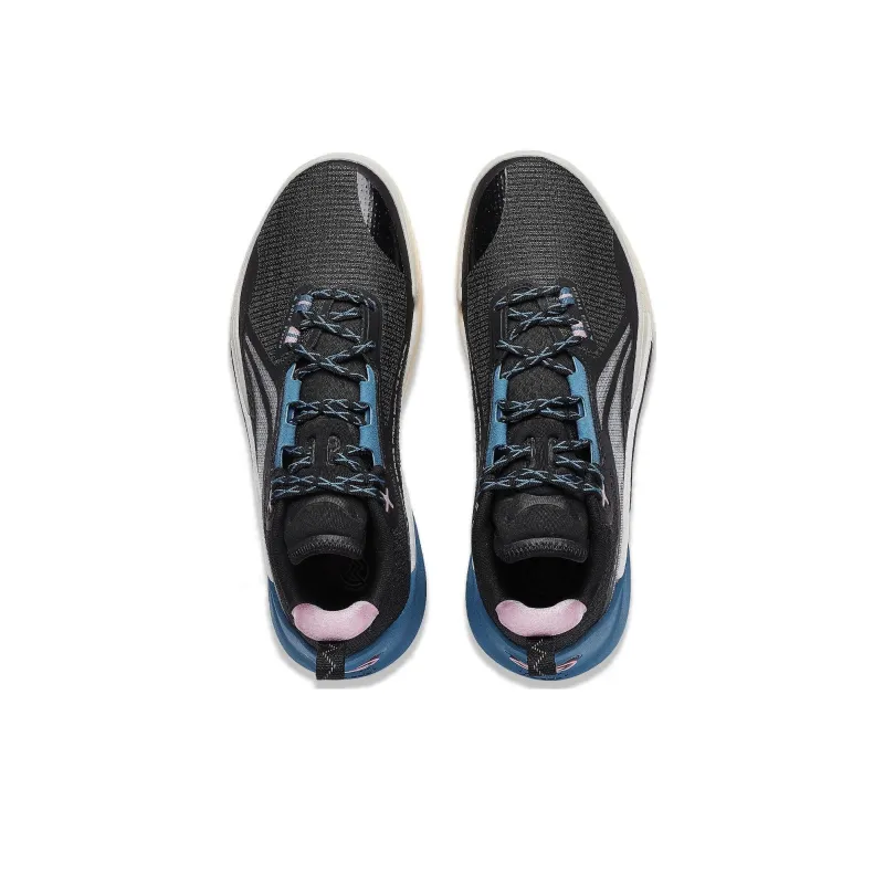 LiNing Speed 10 Cushioning, Slip Resistant, Abrasion Resistant, Breathable Low Top Basketball Shoes Men's Black-3