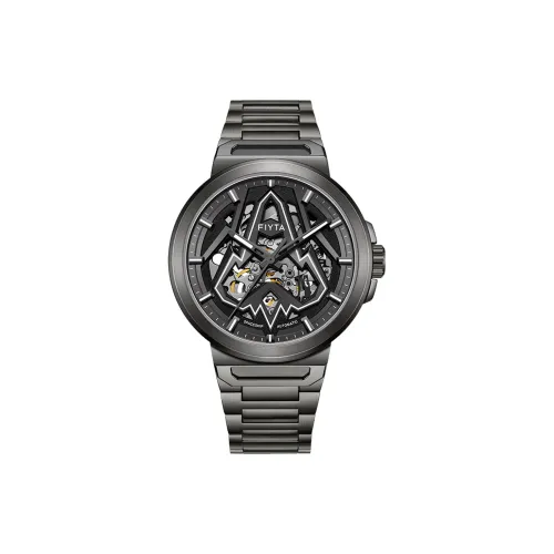 FIYTA 오토매틱 메커니컬 무브먼트 남성 중국 시계 42mm*42mm*12mm 블랙