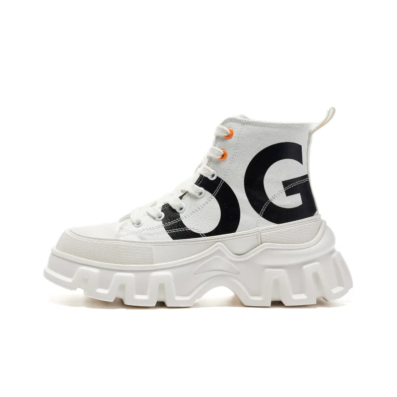 OGR Lull Collection 2.0 High Top Canvas Shoes Unisex White-0