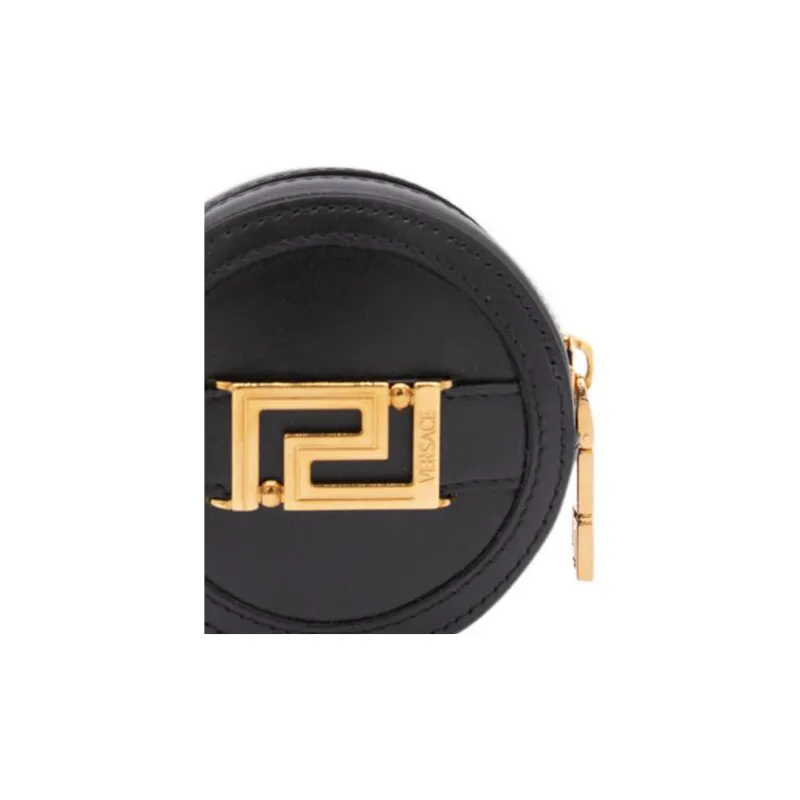 VERSACE Leather Wallet Women's Black-2