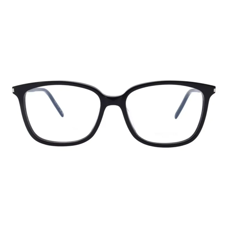 SAINT LAURENT Acetate Irregular Shape Eyeglass Frames Women's Black-1