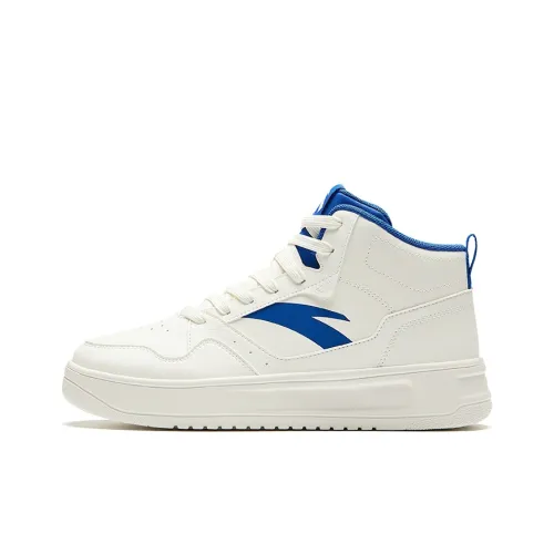 ANTA Skateboard Shoes Men High-Top White/Blue