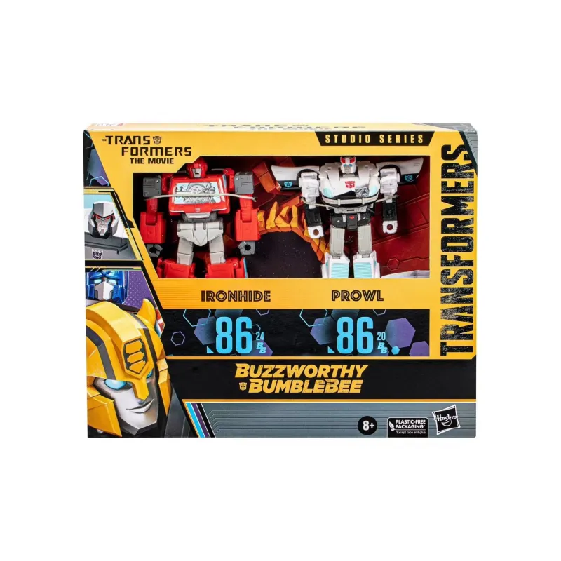 Hasbro Transformers Toy BB Collection SS86 V-Class Ironhide+D-Class Police Car Set Assembled Models-2