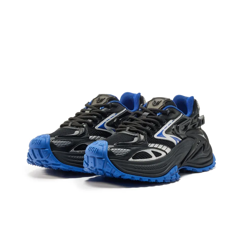 OGR Abrasion Resistant Breathable Height Increasing Low Top Running Shoes Unisex Beige Gula Blue-2