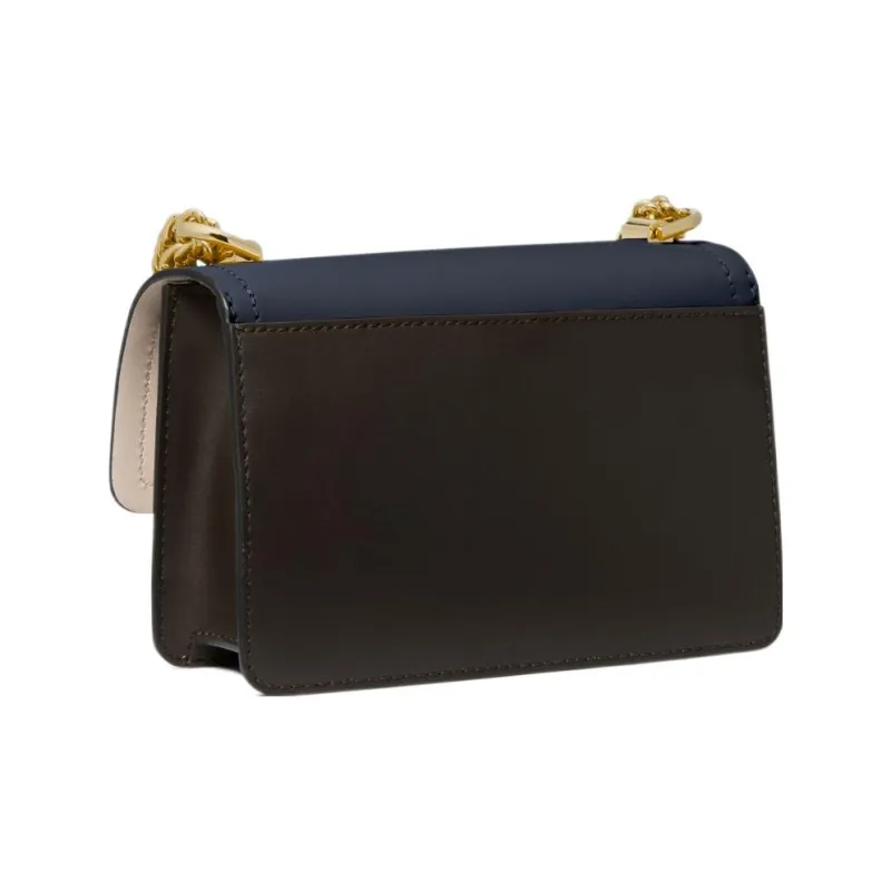 MICHAEL KORS Heather Leather Shoulder Bag, Crossbody Bag Extra Small Women's Marine Blue-1