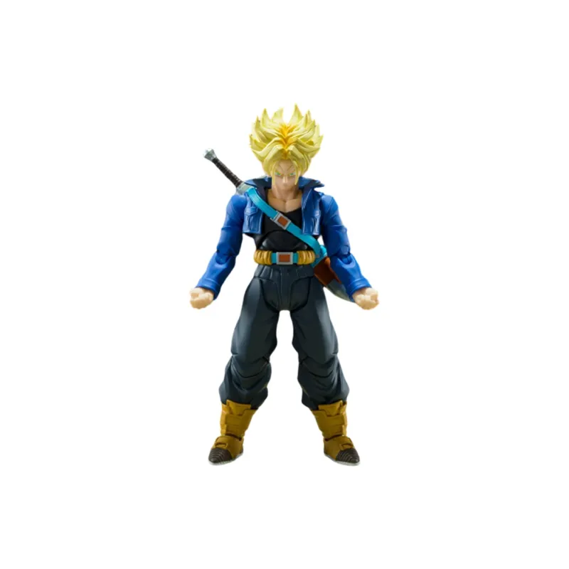 BANDAI S.H.Figuarts Dragon Ball Z Trunks Super Saiyan The Youth From The Future Action Figures 14cm-0