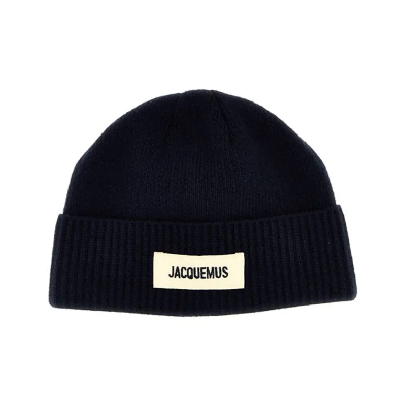Jacquemus Wool Beanies Unisex Black-0
