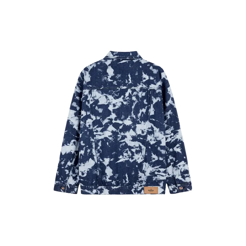 GUKUUL Denim Jackets Unisex Dark Blue-1