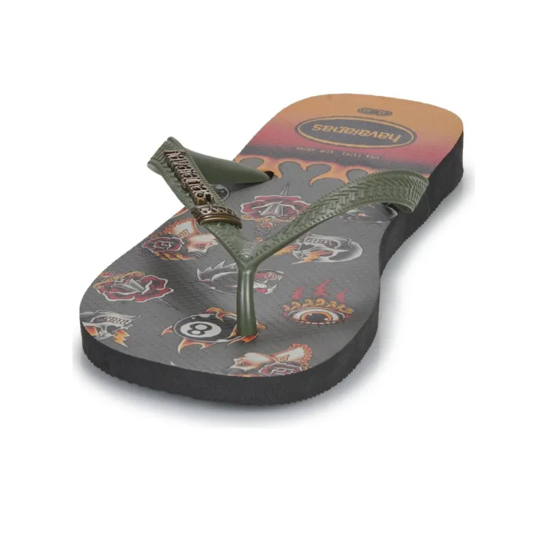 Havaianas Abrasion Resistant Flip Flops Men's Green-3
