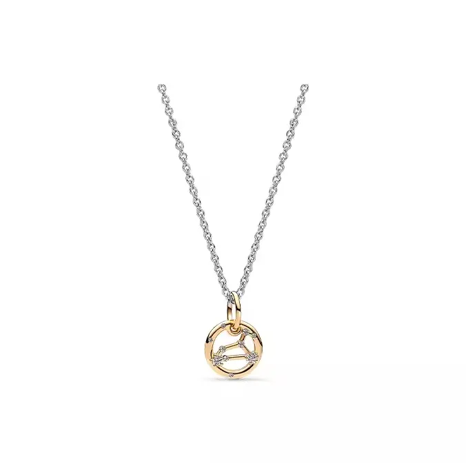 Pandora Copper Silver Alloy Necklaces Unisex Multicolor-2
