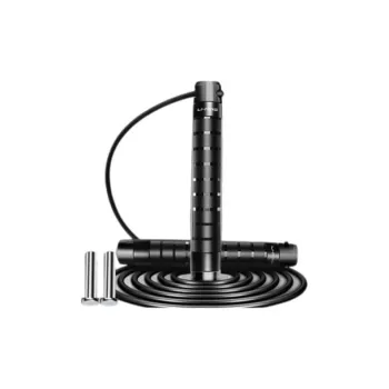 LiNing Aerobic Fat Reduction Non Countable Jump Ropes Fitness Crowd PVC Steel Wire Rope ABS Controller 2.9m