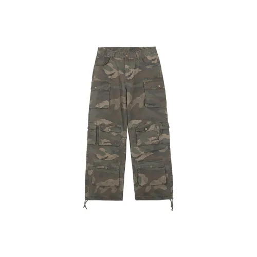 UNTILWERICH Cargo Pants Unisex Camouflage