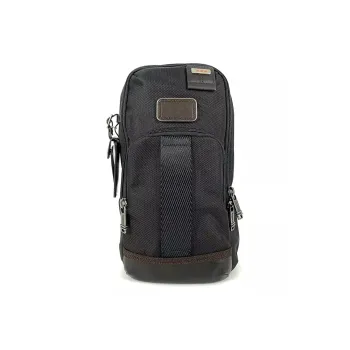 TUMI Canvas Sling Bag Fanny Pack Canvas Bag Shoulder Bag Crossbody Bag Regular Men's Black