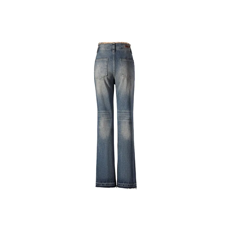Wen Shan Jeans Women's Vintage Blue-3